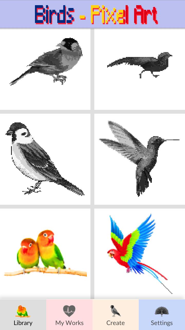 Download Bird Color By Number Pixel Art Coloring Book For Android Apk Download