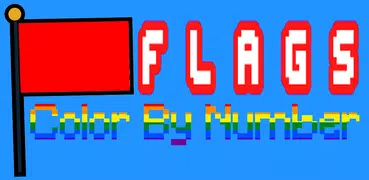 Flag Color By Number-Pixel Art: Coloring Book