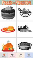 Food Color By Number - Pixel Art: Coloring Book screenshot 1