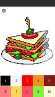 Food Color By Number - Pixel Art: Coloring Book screenshot 2