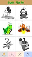 Insect Color By Number-Pixel Art: Coloring Book Affiche