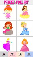 پوستر Princess Color by Number-Pixel Art: Coloring Book