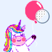 Unicorn Coloring Book, Color By Number - Pixel Art