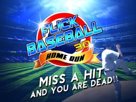 Flick Baseball 3D - Home Run capture d'écran 3