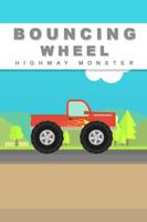 Bouncing Wheel Highway Monster الملصق