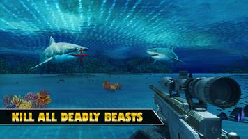 Unterwasser Shark Sniper Hunt Screenshot 1