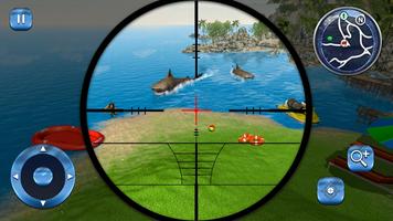 水下虎鲨攻击FPS狙击手射击游戏 截图 1