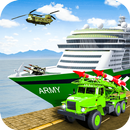 US Army Missile Truck Transport Cruise Ship Games APK