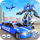 US Police Robot Limo Car Transformation Game APK