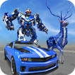 US Police Deer Robot Cop Car Transforming Game