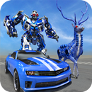 US Police Deer Robot Cop Car Transforming Game APK
