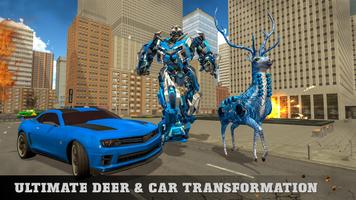 US Police Deer Robot Cop Car Transforming Game screenshot 2