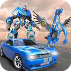 US Police Robot Car Flying Horse Simulator Game simgesi