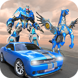 US Police Robot Car Flying Horse Simulator Game simgesi