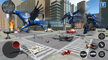 US Police Robot Car Flying Horse Simulator Game Ekran Görüntüsü 1