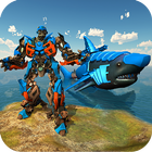 Underwater Whale Shark Robot Transform Game أيقونة