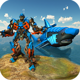 Underwater Whale Shark Robot Transform Game أيقونة