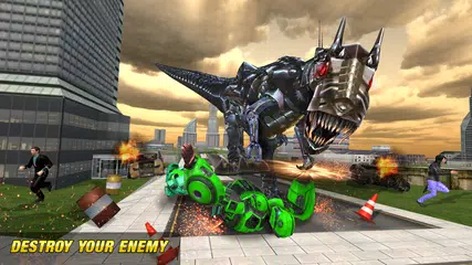 Robot Dinosaur Futuristic City Wars APK Herunterladen
