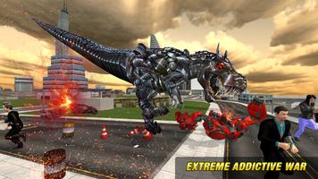 Robot Dinosaur Futuristic City Wars ảnh chụp màn hình 3