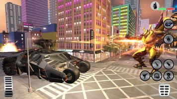 Flying Bat Robot Car Transformation Game ảnh chụp màn hình 1