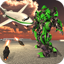 Airplane Robot Transform - Flying Hero Robot Wars APK