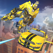 Futuristic Police Car Real Robot Transformation