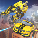 Futurista del coche del vuelo real robot Transform APK