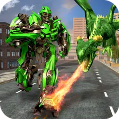 Flying Dragon Robot Transform City Rescue APK download