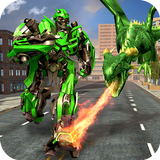 Flying Dragon Robot Transform City Rescue icône