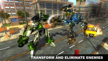 Flying Dragon Robot Transform City Rescue Ekran Görüntüsü 1