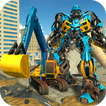 Excavator Crane Robot Transformation City Survival
