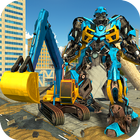 Excavator Crane Robot Transformation City Survival icône