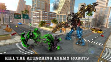 Excavator Crane Robot Transformation City Survival Ekran Görüntüsü 1