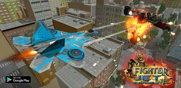 Future Airplane Robot Transform Jet Wars