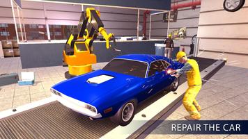 Luxury Car Factory 3D - Workshop Garage Game Screenshot 2