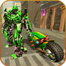 Flying Bike Real Robot Transformation Robot War APK