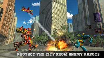 Multi Robot Transformation Urban War Robots Plakat