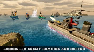 WW2 Naval Battleship Robot Transform Sea Battle screenshot 1