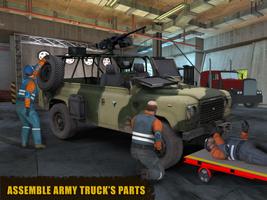 Army Truck Mechanic Simulator syot layar 1