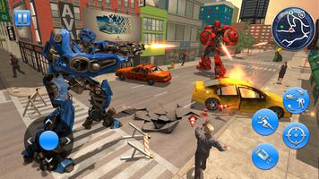 US Police Cop Moto Robot Transform Gangster Chase ảnh chụp màn hình 3