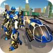 Miami Police Helicopter Transform Robot Wars Game