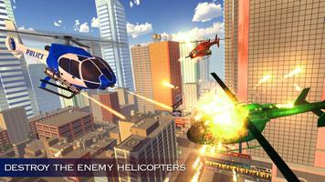 Miami Police Helicopter Transform Robot Wars Game capture d'écran 2