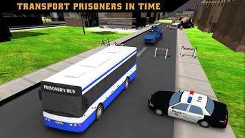 Police Bus Prison Transport 3D capture d'écran 1