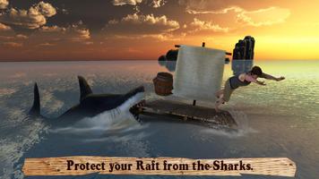 3D rakit Hidup Shark Hunter screenshot 2