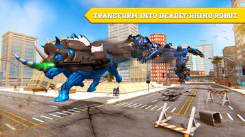 Real Robot Car Transforming Wild Rhino Games Ekran Görüntüsü 1