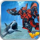 Robot Car Angry Shark Hunter APK
