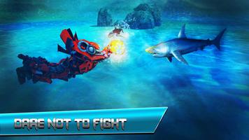 Robot Car Angry Shark Hunter Ekran Görüntüsü 1