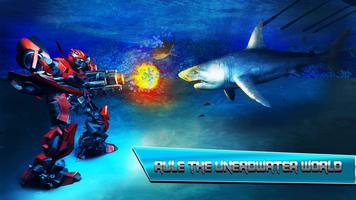 Robot Car Angry Shark Hunter Ekran Görüntüsü 2