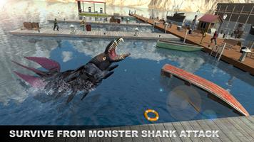 Underwater Megalodon Shark Sniper Hunter Affiche