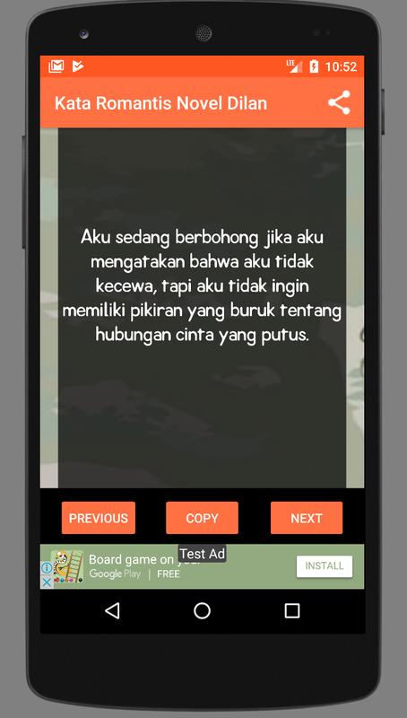 Kata Romantis Novel Dilan for Android - APK Download
